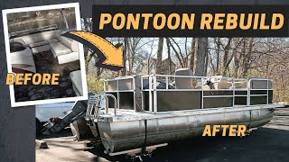 Pontoon boat restoration project  Part 1 [upl. by Crowns]