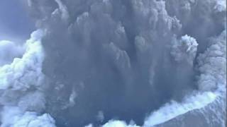 Spectacular footage from above the volcanic crater [upl. by Pudens]