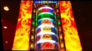 NEW Rising Fire Dragon slot machine Double Bonus or Bust 1 [upl. by Jaf342]