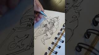 Ink Pen Sketch art ink sketchbook sketch inkster drawingstyles artsupplies tutorial [upl. by Salvay]