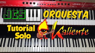 Tutorial solo  Kaliente  DR  JCS🎹  Korg m50 [upl. by Laehctim703]