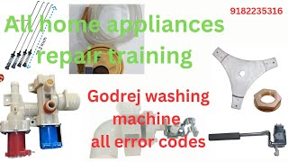 godrej washing machine all error codes [upl. by Cattima]