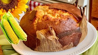 Pastel de ELOTE 🌽con QUESO y Leche condensada choclo jojoto maiz [upl. by Bartel]