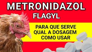 METRONIDAZOL Flagyl PARA GALINHAS [upl. by Worlock]