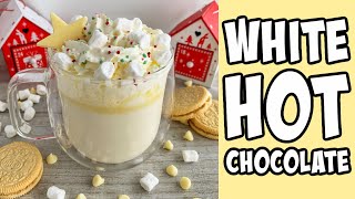 The Best White Hot Chocolate Recipe tutorial Shorts [upl. by Greeson641]