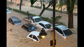 A terrible flood hit the city of Petropolis Rio de Janeiro in Brazil [upl. by Fernas]