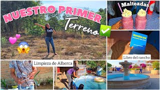 COMPRAMOS TERRENO para Hacer NUESTRA CASA 🏡  Limpiador de alberca reciclado ♻️ Malteadas de Fresa [upl. by Hajile958]