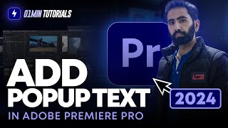 How to Add Popup Text in Adobe Premiere Pro 2024  Adobe Premiere Pro Text Effects [upl. by Limaa583]