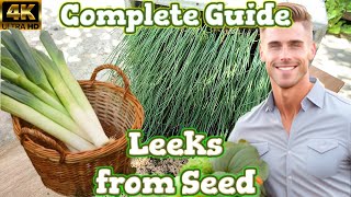 Growing Leeks from Seed  Grow Leeks Long [upl. by Annaira]