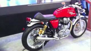 Royal Enfield Café Racer at the 2012 Auto Expo  OVERDRIVE [upl. by Yelsna]