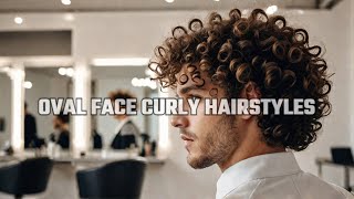 OVAL FACE CURLY HAIRSTYLES MALE  Style Your Dreams curlyhairstyles [upl. by Bernelle407]