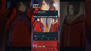 WHEN TWO LEGENDARY UCHIHA MET shorts madara itachi edit anime [upl. by Doxia]