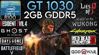 GT 1030  I3 8100 amp 16GB Ram  Test In 9 Games In 2024 [upl. by Leuqer]