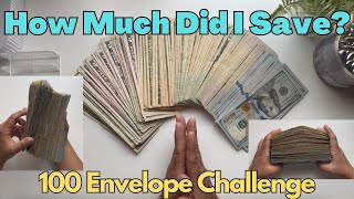 Unstuffing My 100 Envelope Challenge  How Much Did I Save 100envelopechallenge cashstuffing [upl. by Christa276]