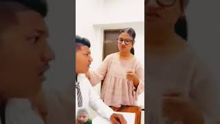 Are yah kaisa kitab hai ismein likha hai ki abhi piche wale ladke ko madam marengecomedy shorts [upl. by Enytsirk951]