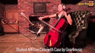 Student 44 Size Cello with Case by Gear4music [upl. by Lombardo]