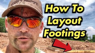 How To Layout Footings For A House [upl. by Assilen]