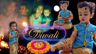 हमारी दीवाली🪔 Diwali Puja and Fun🎇  Diwali 2024 Vlog Video  vlogs diwalispecial cutebabies [upl. by Scheider951]