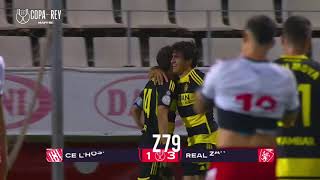 ⚽ GOL DE IVÁN AZÓN  LHOSPITALET  REAL ZARAGOZA  COPA DEL REY  29102024   SONIDO CARRUSEL [upl. by Gwennie]