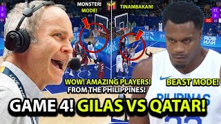 GAME 4 TINAMBAKAN ang QATAR Lakas ng Gilas│Philippines vs Qatar 19th Fiba Asian Games [upl. by Enwad]