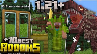 10 ADDONS QUE DEBES TENER en tu SURVIVAL de Minecraft 121 BedrockPE MODS PARA MINECRAFT PE [upl. by Kurtis]