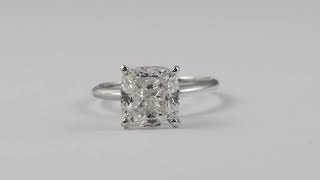 Certified Cushion Diamond GIA Diamond Solitaire Engagement Ring 14k White Gold [upl. by Rajiv250]