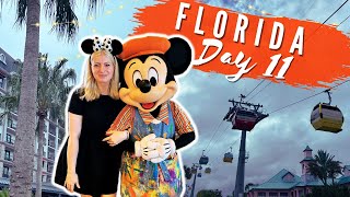 FLORIDA DAY 11 💫  Topolinos Terrace 🐭  Space 220 🚀  Skyliner 🚡  Epcot amp Animal Kingdom 🤩 [upl. by Manning471]