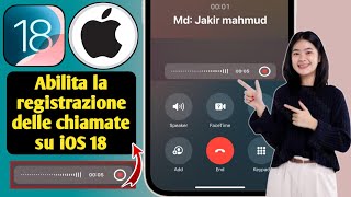 Come abilitare la registrazione delle chiamate in iPhone iOS 18 [upl. by Rebmaed]