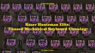 Unused Mechanical Keyboard Cleaning Razer Huntsman Elite [upl. by Nee]