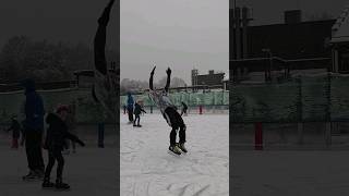 Backflip on Ice freestyleiceskating iceskating icefreestyle acrobatics backflip [upl. by Kcub456]