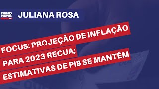 Focus projeção de inflação para 2023 recua estimativas de PIB se mantêm  Juliana Rosa [upl. by Marybelle846]