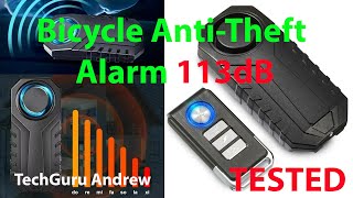 Bicycle AntiTheft Alarm 113dB [upl. by Justen]