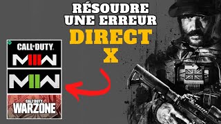 Résoudre une erreur DIRECT X sur Call Of Duty MW3 et Warzone [upl. by Ademla]