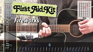 First Aid Kit  Fireworks  guitar lesson [upl. by Emoryt590]