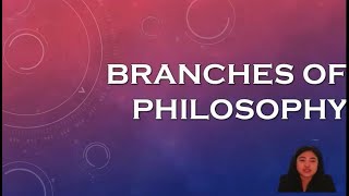 Branches of Philosophy [upl. by Hellene]