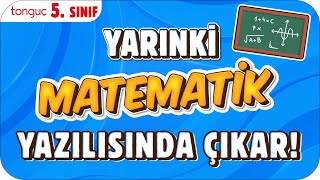 YARINKİ MATEMATİK SINAVINDA ÇIKAR ✍🏻 5 SINIF 2025 [upl. by Eliseo]