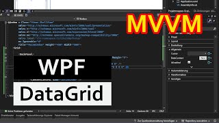 DataGrid Beispiel in VBNET WPF MVVM mit Datenbindung und SelectedItem [upl. by Gertrudis]