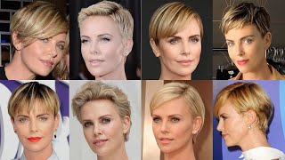 Charlize Theron Pixie Hairstyle Celeb Women Who Rock The Pixie Cut Pixie Hairstyle Photos [upl. by Eceer]