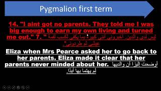 Pygmalion first term act 2 ملخص الاسئله الموجوده علي الفصل الثاني للصف الاول الثانوي لغات [upl. by Selassie]