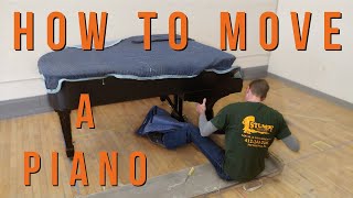 How To Move A Grand Piano Professionally  Stumpf Moving and Storage [upl. by Mechling470]