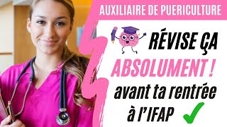 Rentrée IFAP 2024  Auxiliaire de Puériculture Comment se préparer [upl. by Shaikh423]