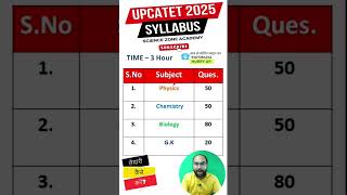 UPCATET 2025 Syllabus Application Form Cut Off Exam Date Old Paper Paper Pattern upcatet2025 [upl. by Reiter]