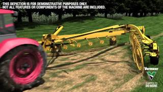 Vermeer VR1428VR2040 HighCapacity Wheel Rake Animation [upl. by Haduhey]