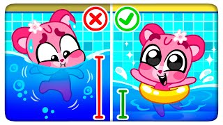 Safety Rules In The Pool 💦🛟 Cartoons for Kids  Funny Cubs  Shiny Box TV [upl. by Herson589]