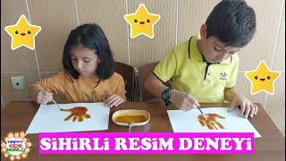 Zerdeçal ile Sihirli Resim Deneyi kidsfun deneyetkinliği çocuklariçin deneyler deneyzamanı [upl. by Olegnaed]