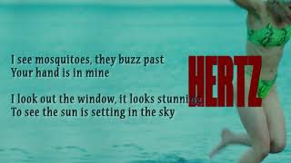 Amyl and The Sniffers Hertz Unofficial Lyrics Video lyrics [upl. by Dougie]