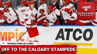 Hurricanes Heading to Calgary to Hopefully Wrangle Some Flames  Carolina Hurricanes Podcast [upl. by Daht]