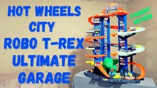 Hot Wheels Ultimate Garage  Hot Wheels City Robo TRex Ultimate Garage Parent Review [upl. by Maier332]