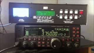 MFJ993b automatic HF antenna tuner review and demo [upl. by Hadwin]