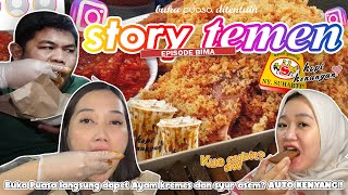 BUKA PUASA DITENTUIN STORY BIMA AUTO LANGSUNG MAKAN BERAT🤩 [upl. by Atinel665]